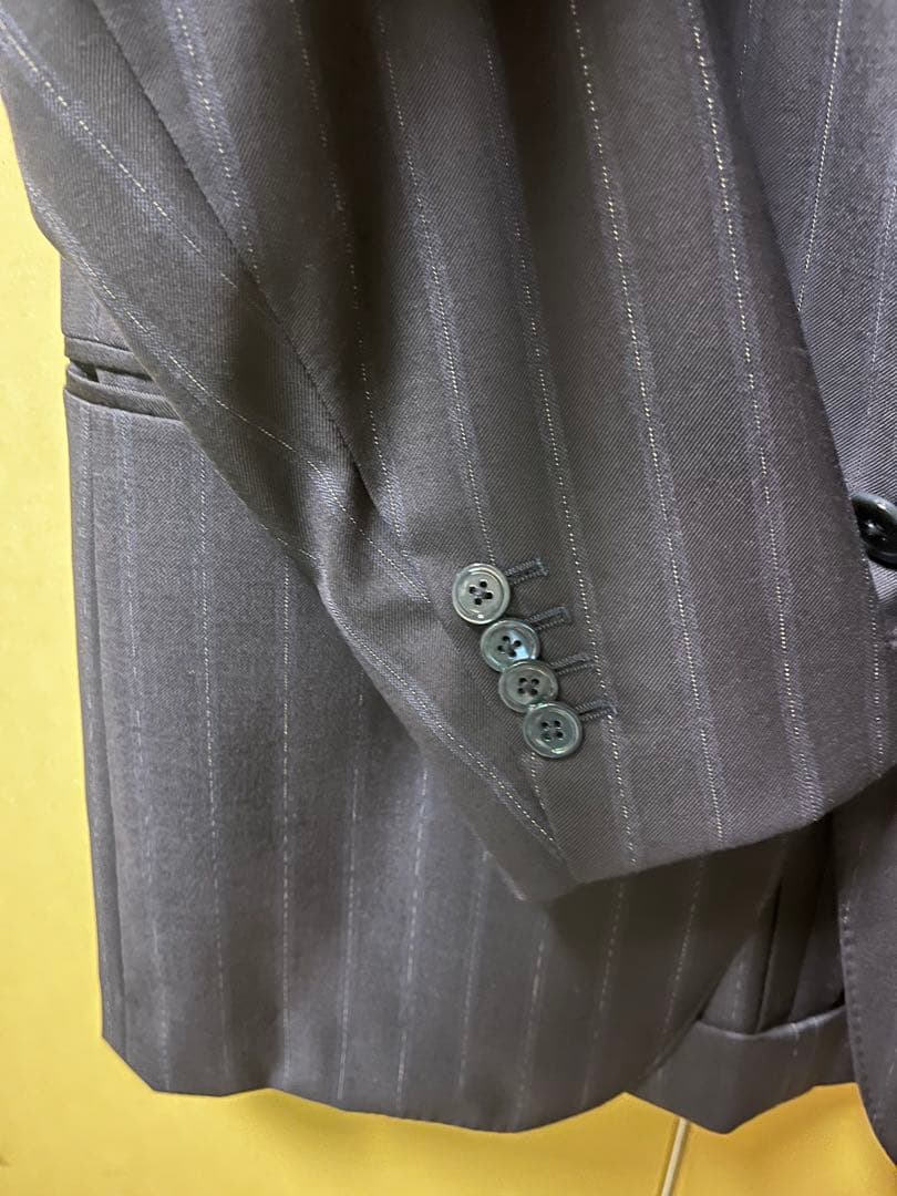 【美品】ISAIA イザイア　44 8R ストライプ スーツジャケット