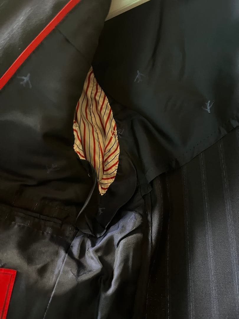 【美品】ISAIA イザイア　44 8R ストライプ スーツジャケット