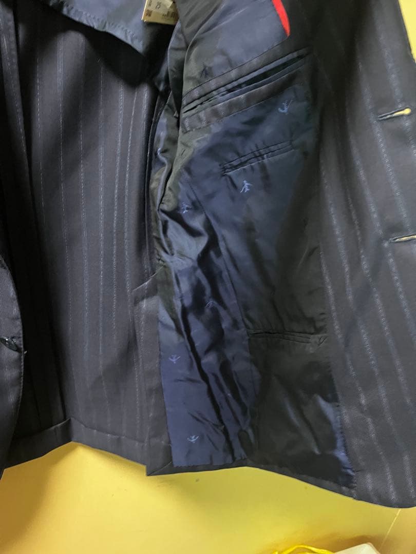 【美品】ISAIA イザイア　44 8R ストライプ スーツジャケット