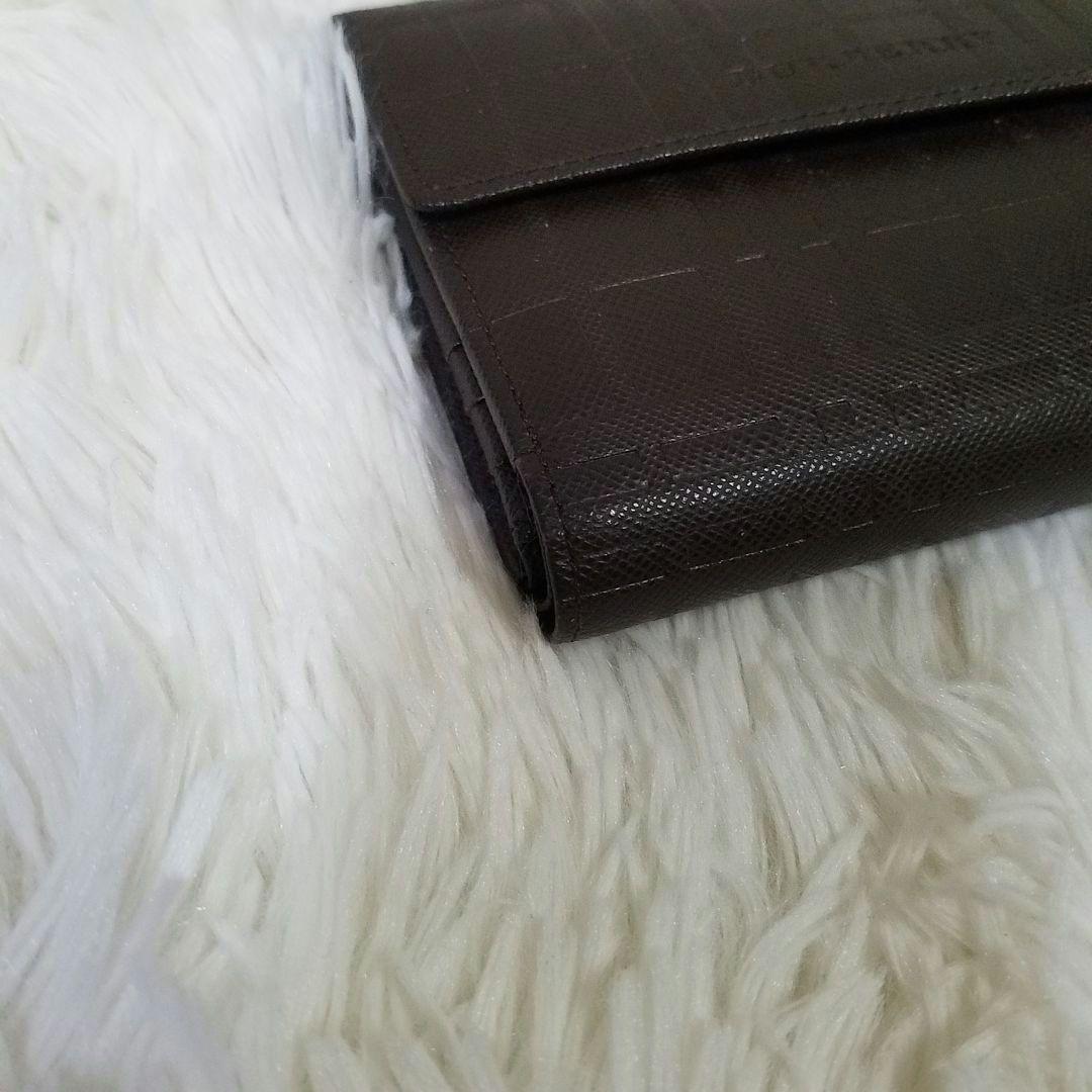 【極美品】BURBERRY 三つ折り財布 がま口 ノバチェック レザー ブラウン