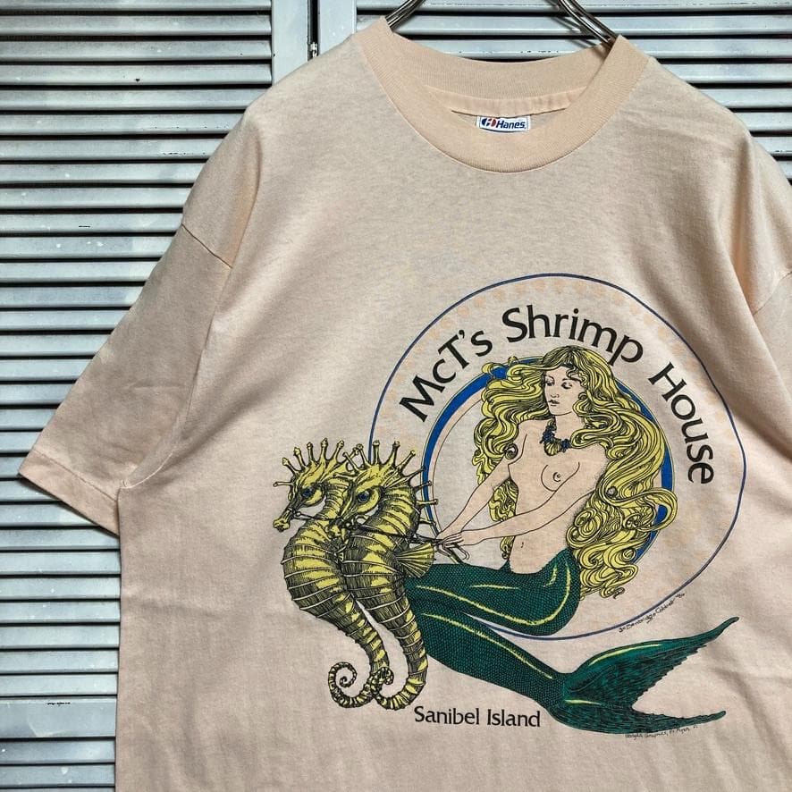 BFYK エロ Tシャツ 80s USA製 人魚 セクシー マーメイド お土産
