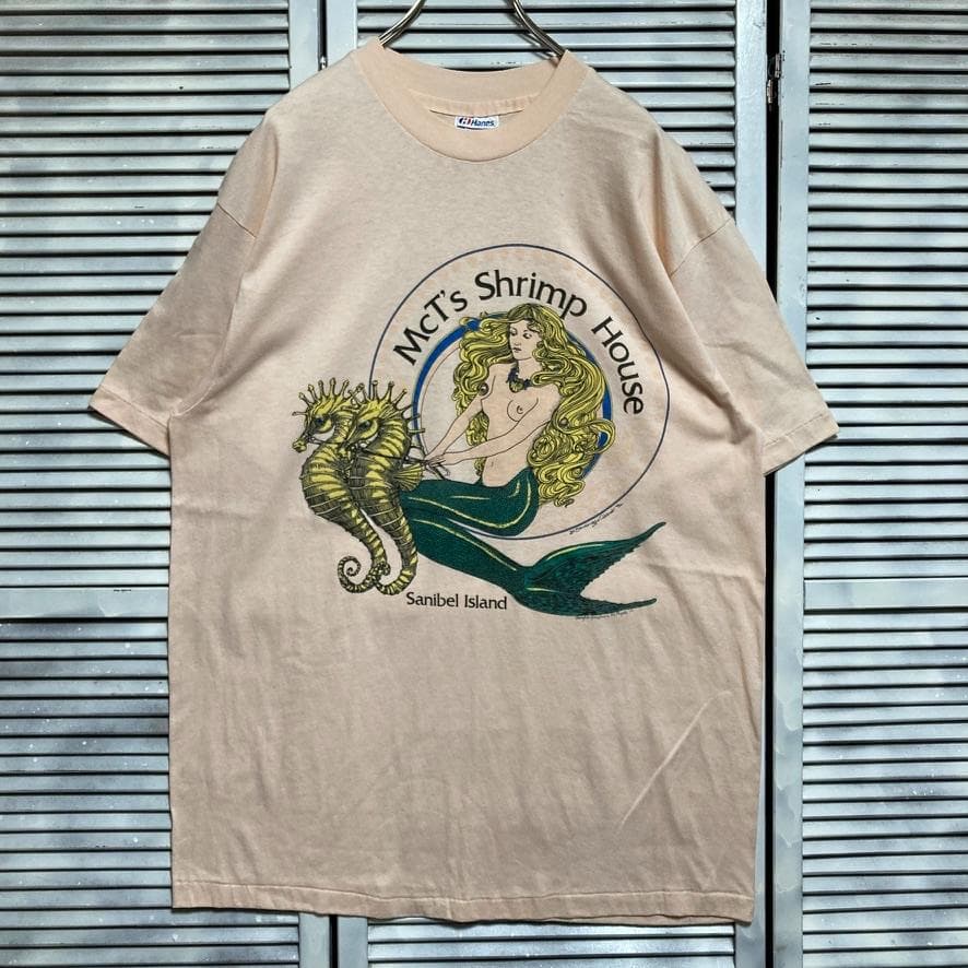 BFYK エロ Tシャツ 80s USA製 人魚 セクシー マーメイド お土産