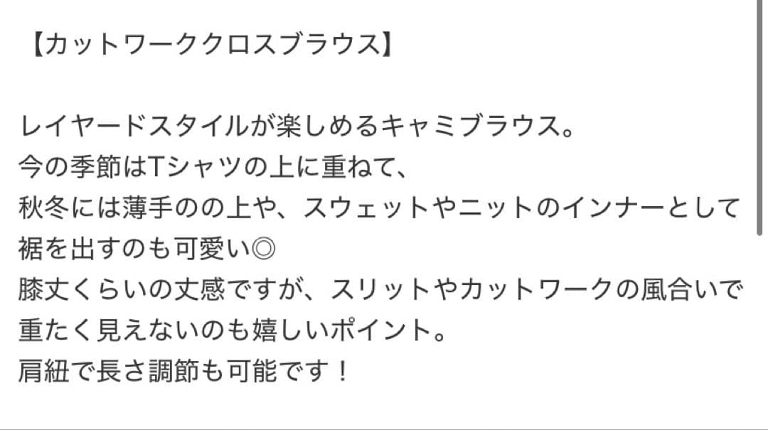 カレンソロジー　カットワーククロスブラウス