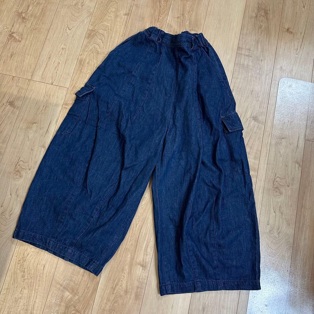 美品　定価3.1万円　ネストローブ（nest Robe）デニムバレルパンツ