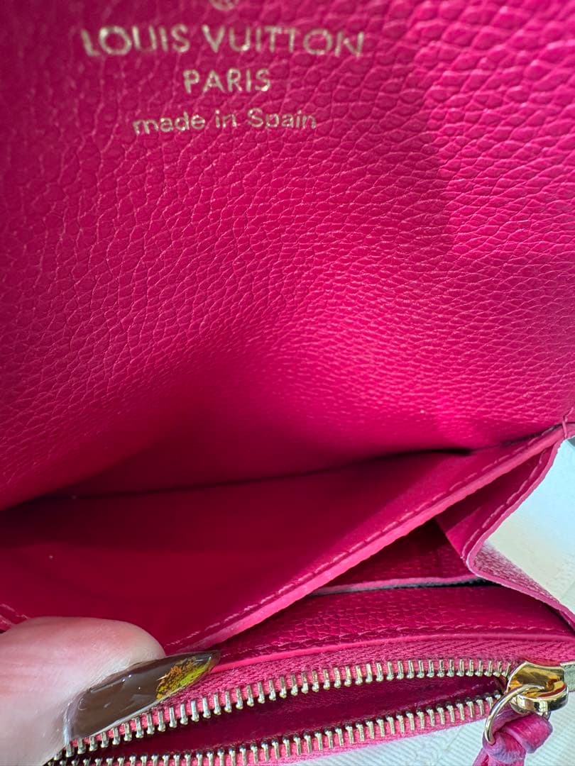 LOUIS VUITTON ピンク 折り財布