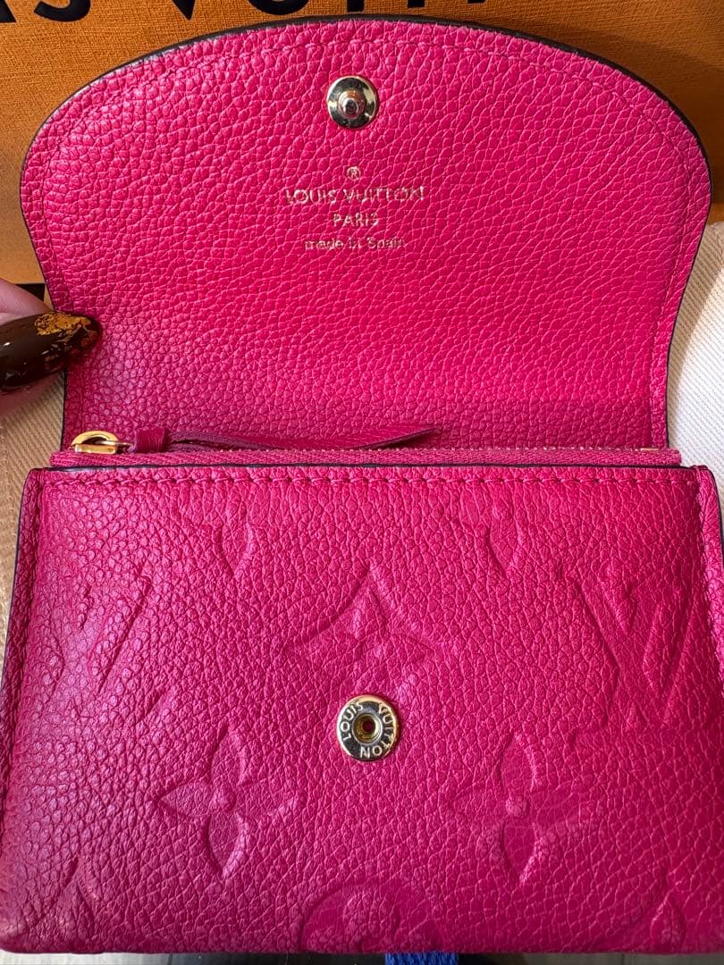 LOUIS VUITTON ピンク 折り財布