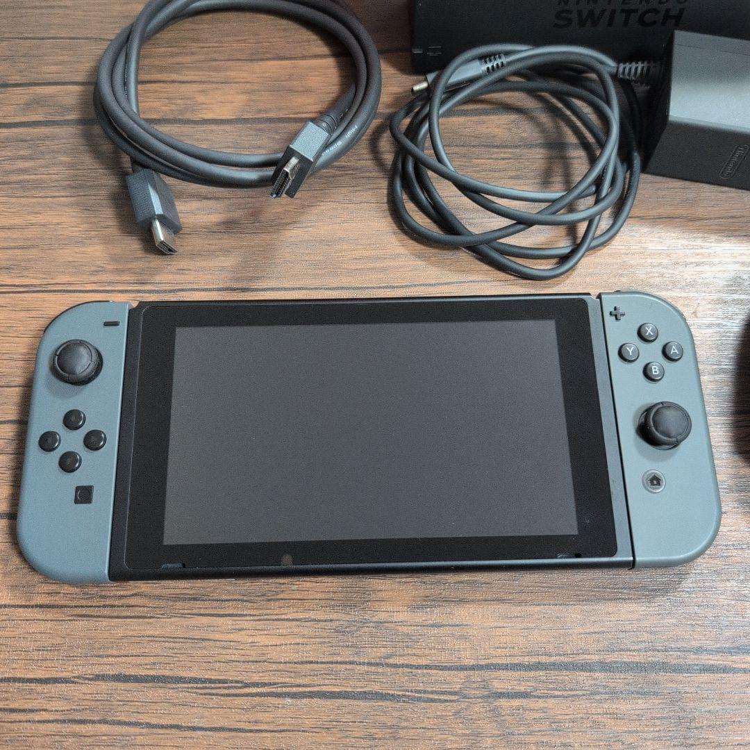 【美品】Nintendo Switch 本体 グレー バッテリー強化版