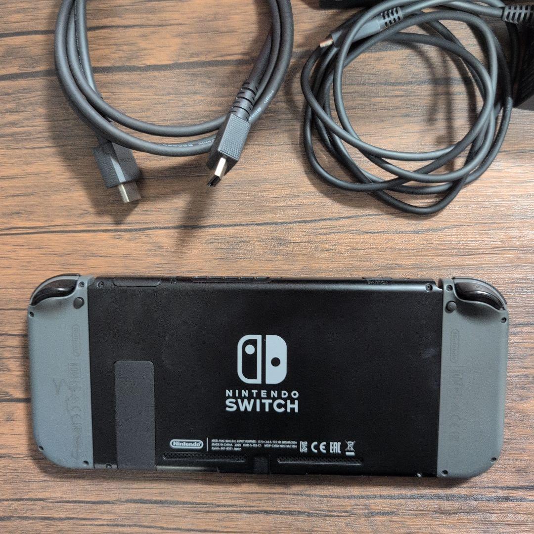 【美品】Nintendo Switch 本体 グレー バッテリー強化版