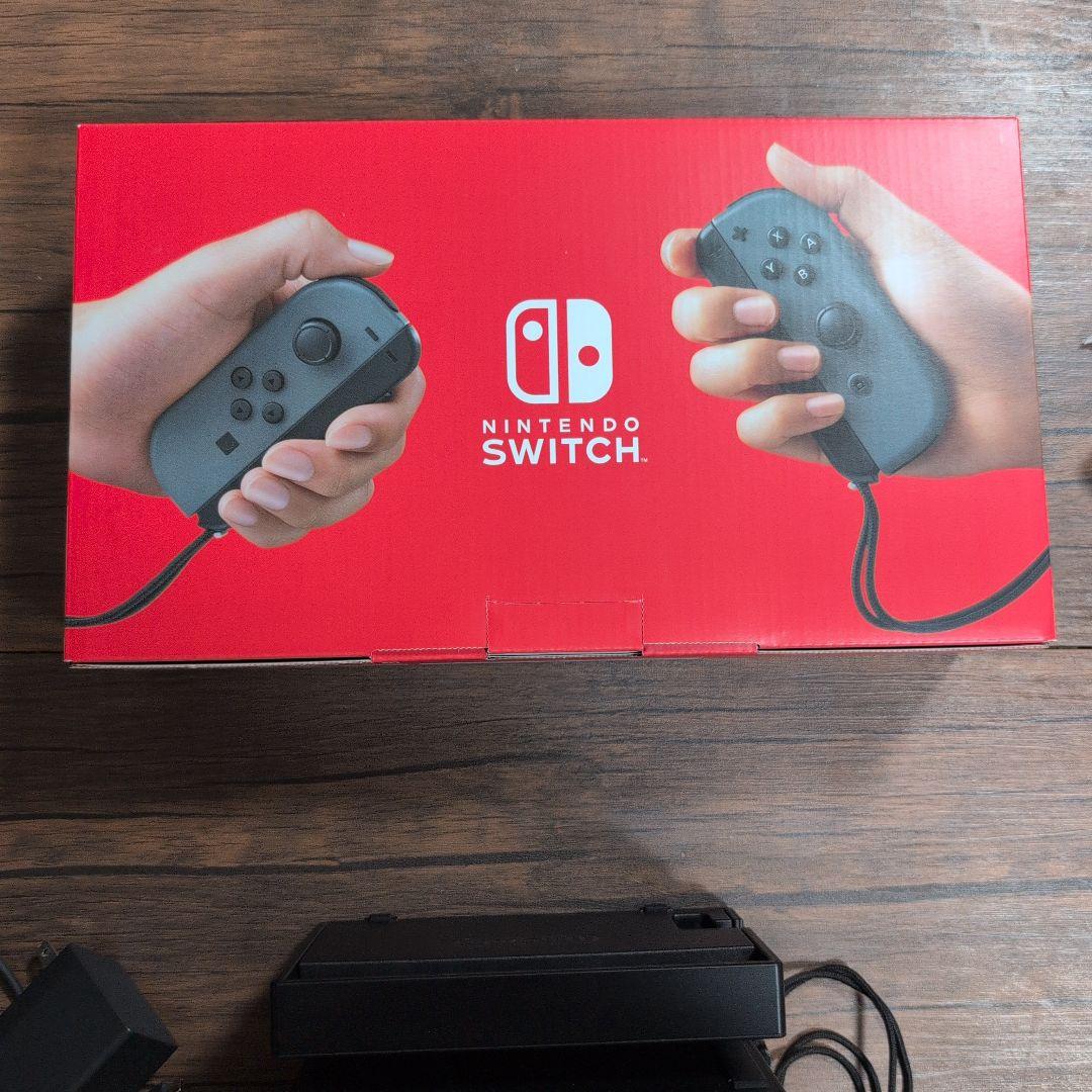 【美品】Nintendo Switch 本体 グレー バッテリー強化版