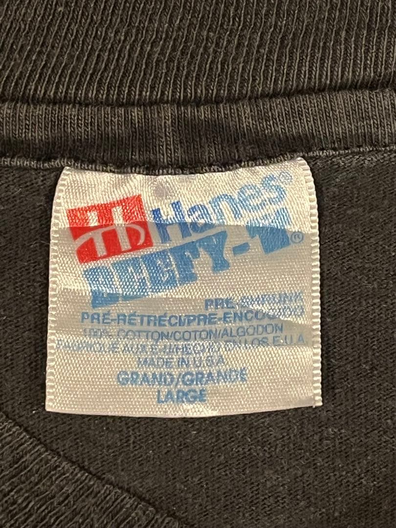90s USA製 Hanes BEEFY-Tブラック 半袖ＴシャツLサイズ