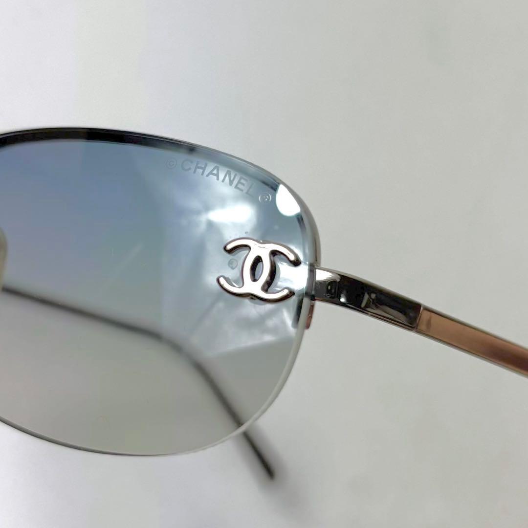付属品完備✨️CHANEL サングラス リムレス 4099 ストーン ココマーク
