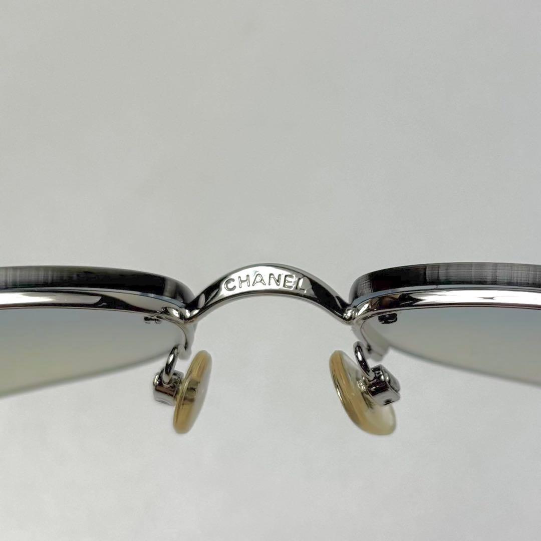 付属品完備✨️CHANEL サングラス リムレス 4099 ストーン ココマーク