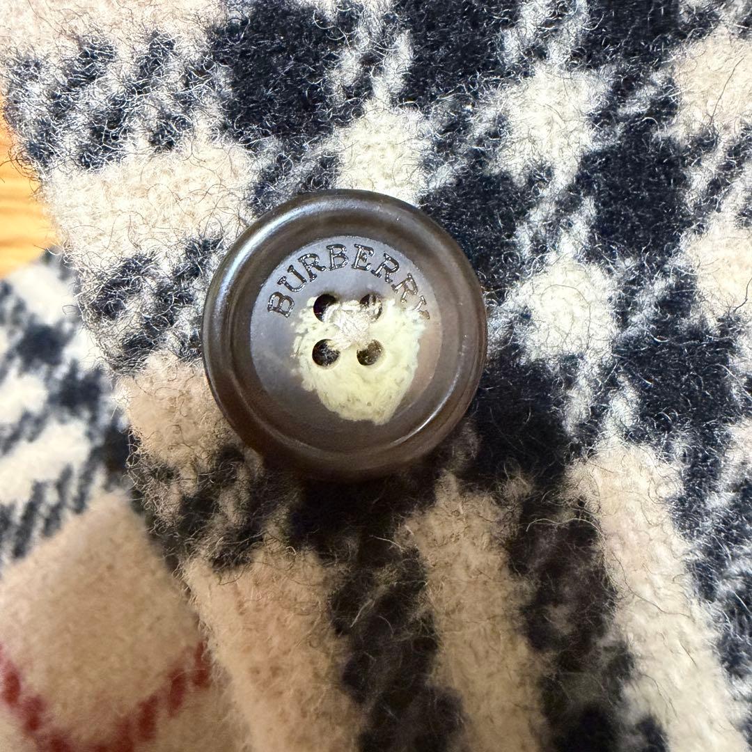 美品　BURBERRY LONDON ノバチェック総柄ウールロングコート　ホース