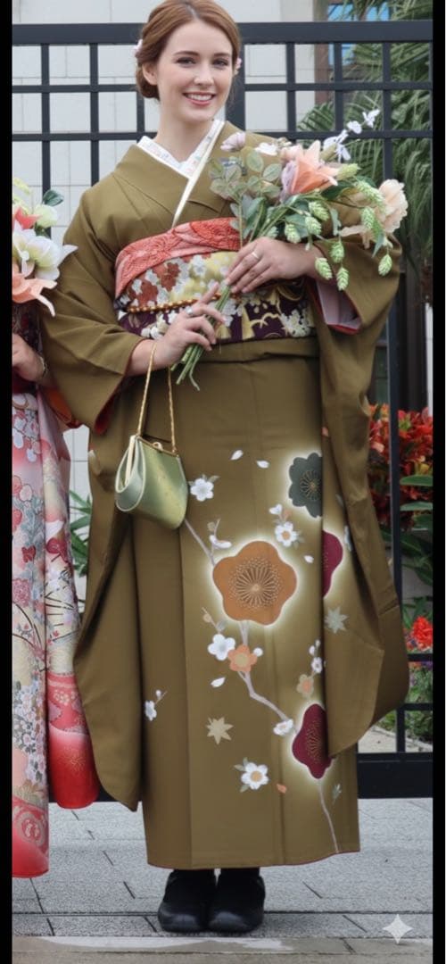お振袖３着、長襦袢3着、刺繍半衿4枚　合計10点✨