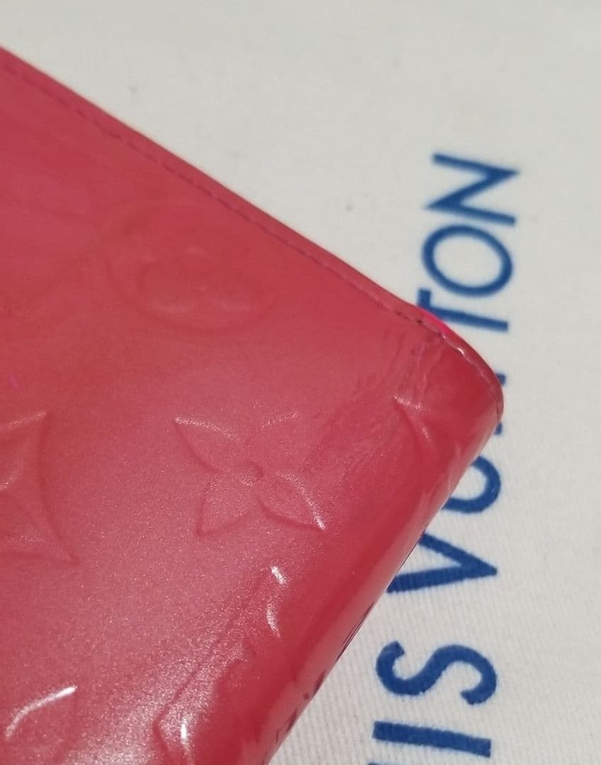 LOUIS VUITTON 三つ折り財布 Wホック フューシャピンク