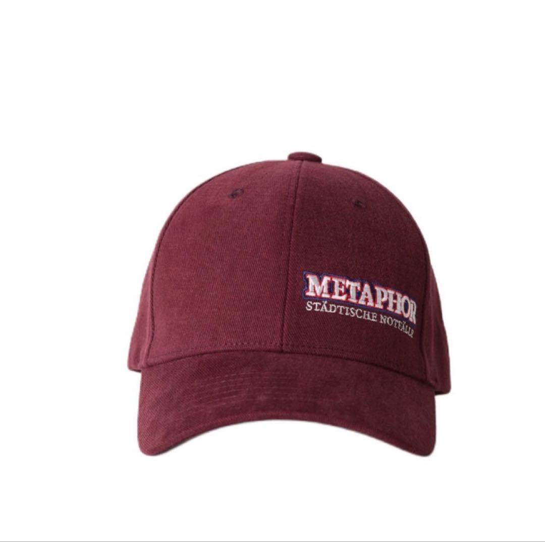 帽子 gadid anoniem cap DENI BURGUNDY