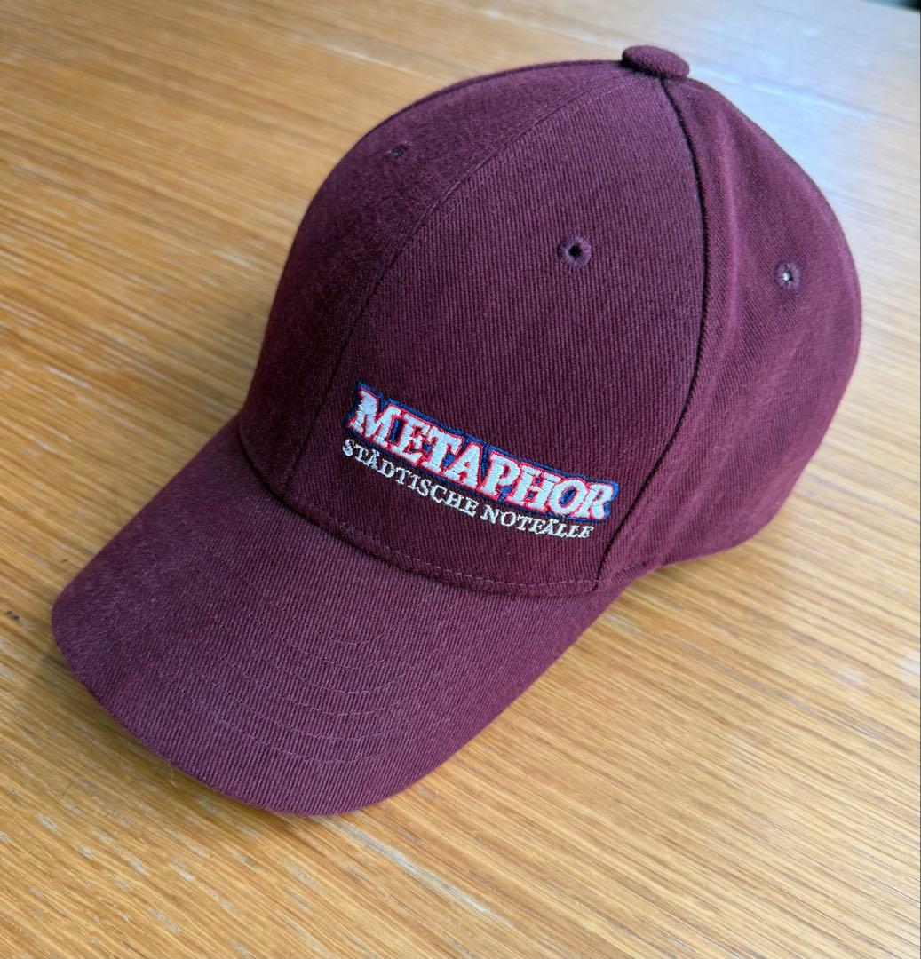 帽子 gadid anoniem cap DENI BURGUNDY
