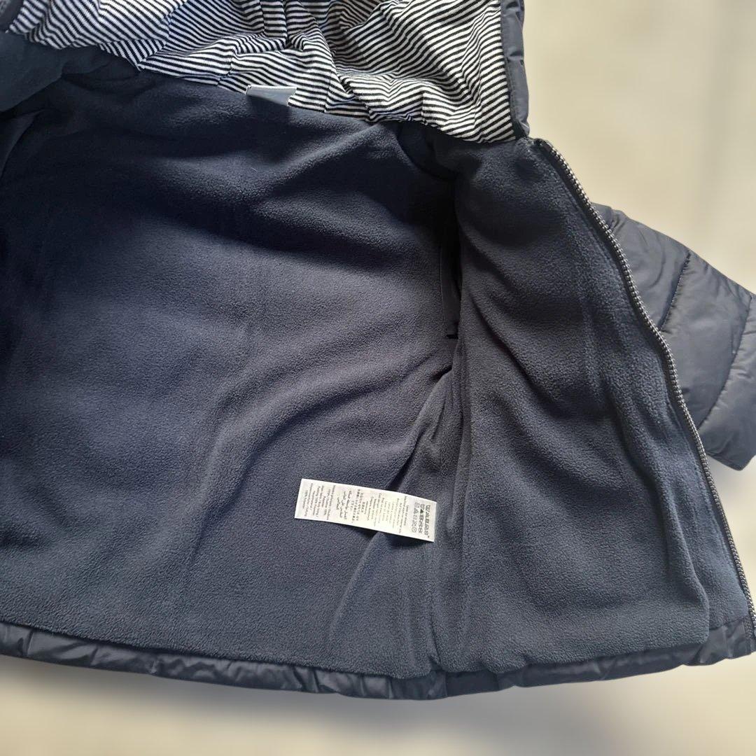 美品！PETIT BATEAU プチバトー　中綿入りフードジャケット