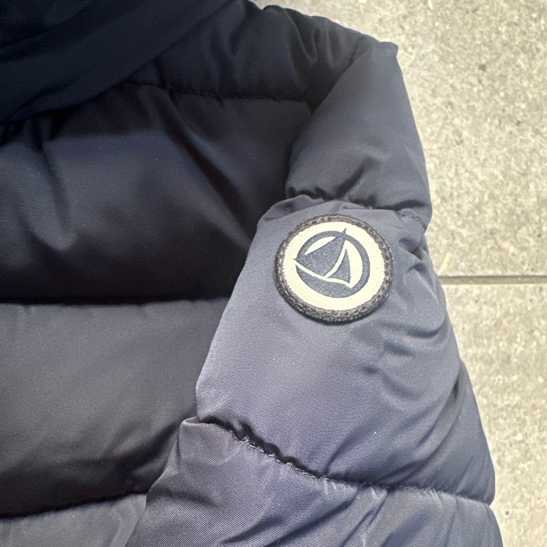 美品！PETIT BATEAU プチバトー　中綿入りフードジャケット