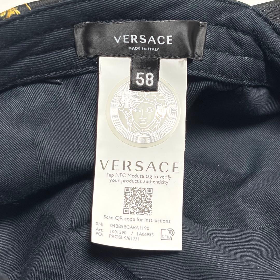 VERSACE キャップ メドゥーサ バロック調 ブラック RFID 美品