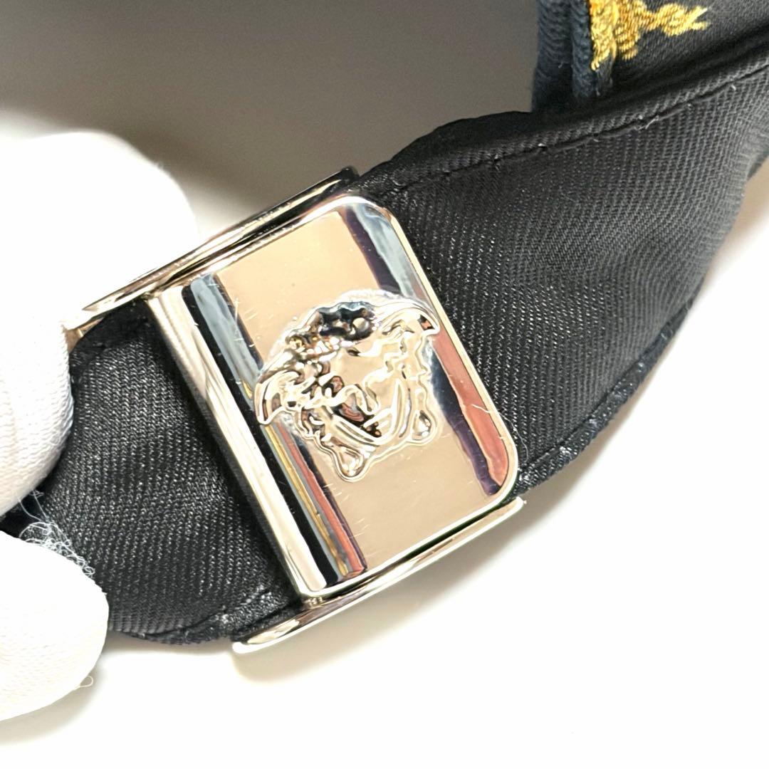 VERSACE キャップ メドゥーサ バロック調 ブラック RFID 美品