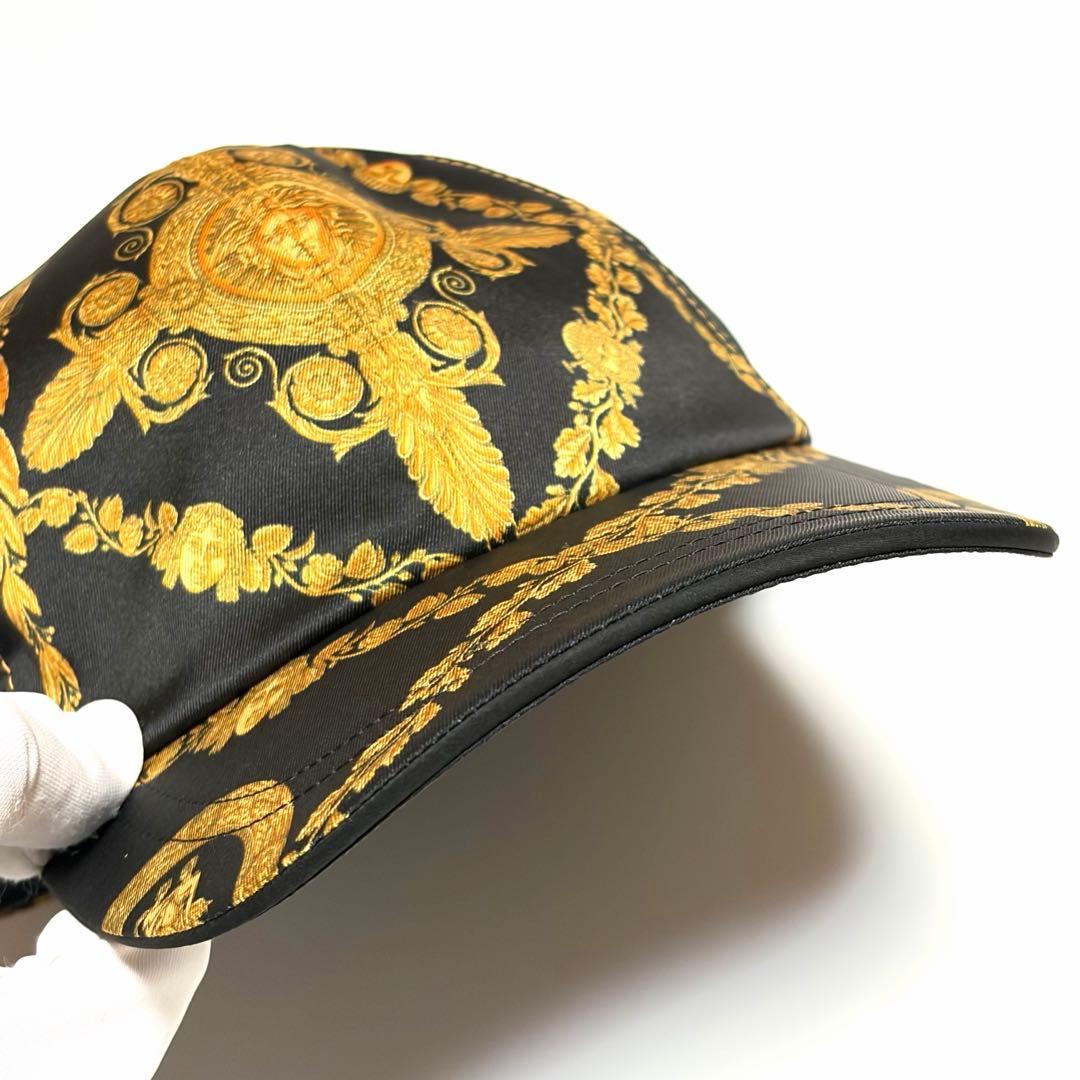 VERSACE キャップ メドゥーサ バロック調 ブラック RFID 美品