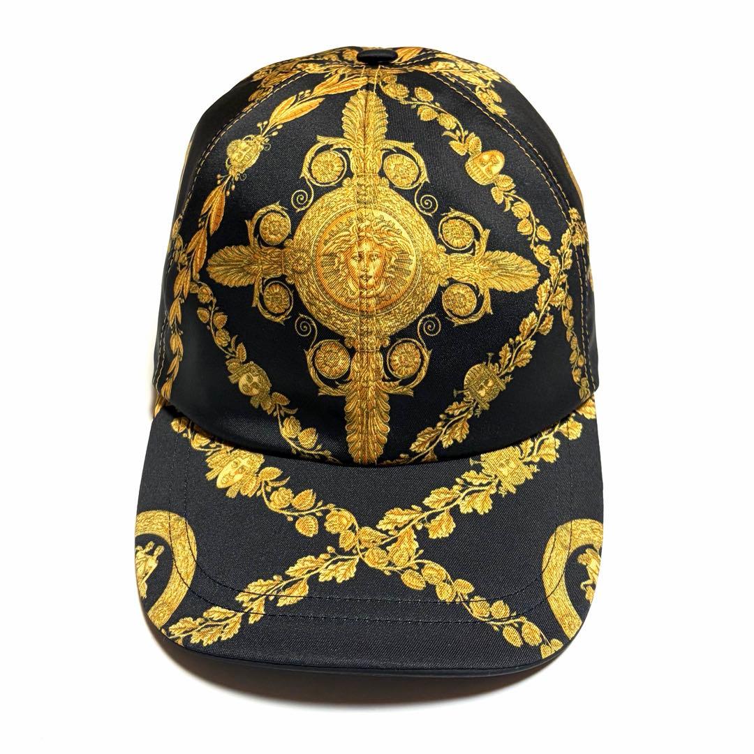 VERSACE キャップ メドゥーサ バロック調 ブラック RFID 美品