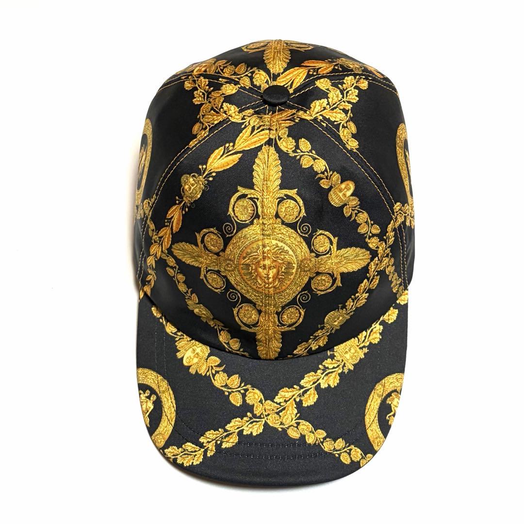 VERSACE キャップ メドゥーサ バロック調 ブラック RFID 美品