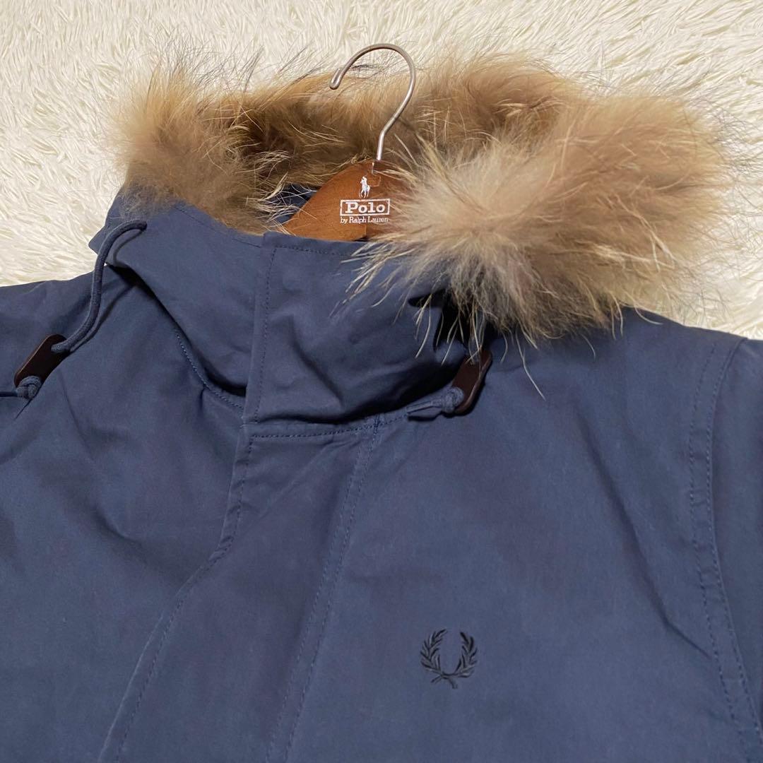 【美品✨】フレッドペリー ダウンライナー 3way モッズコート ファー 紺 S
