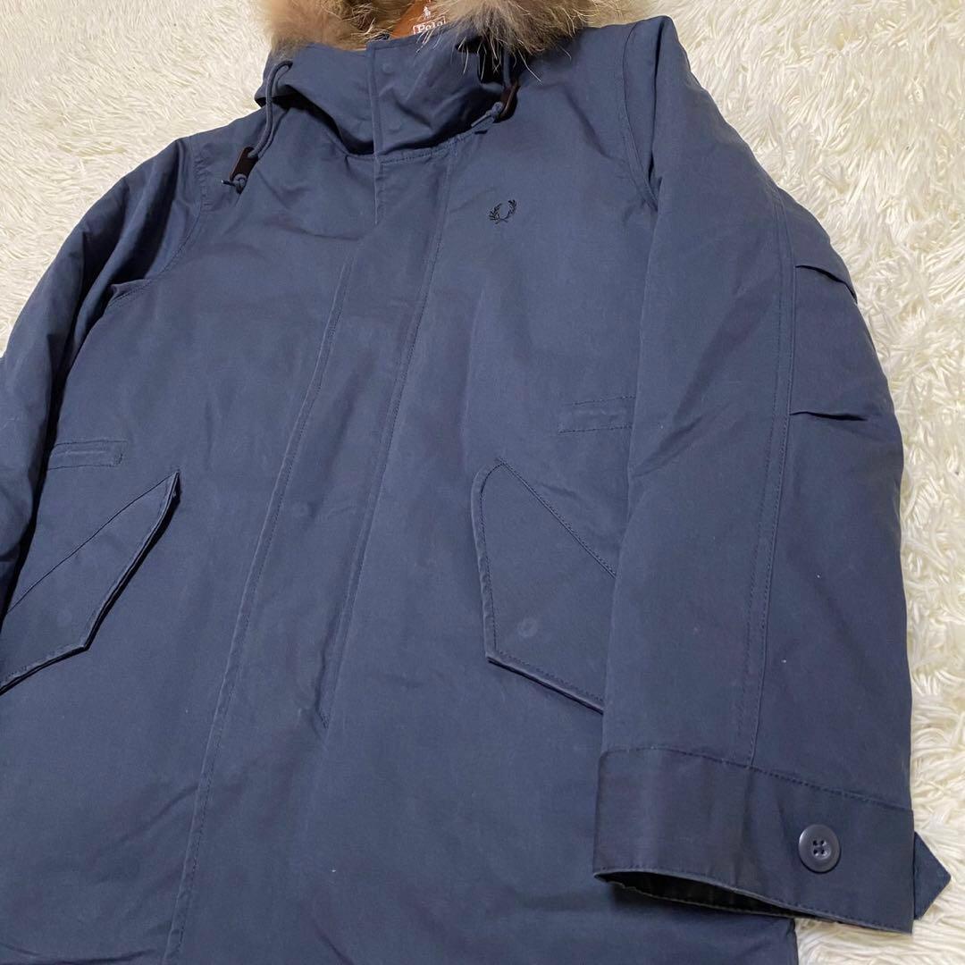 【美品✨】フレッドペリー ダウンライナー 3way モッズコート ファー 紺 S