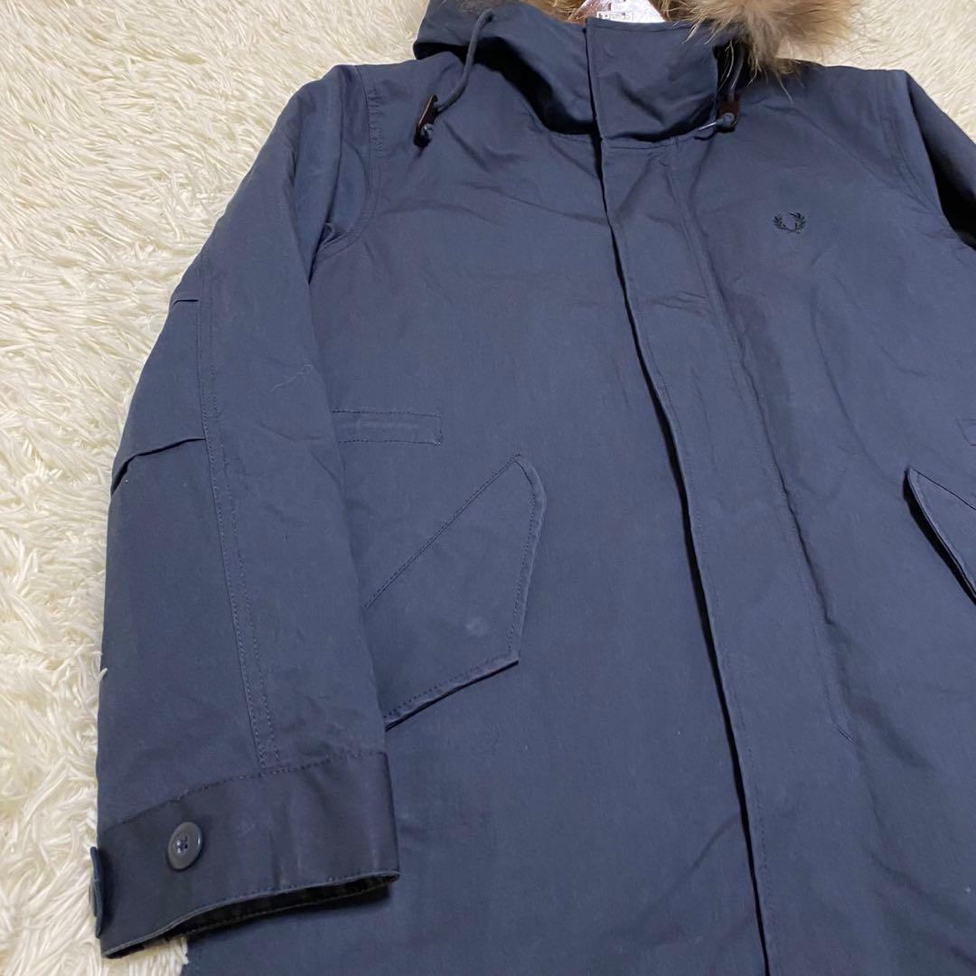 【美品✨】フレッドペリー ダウンライナー 3way モッズコート ファー 紺 S
