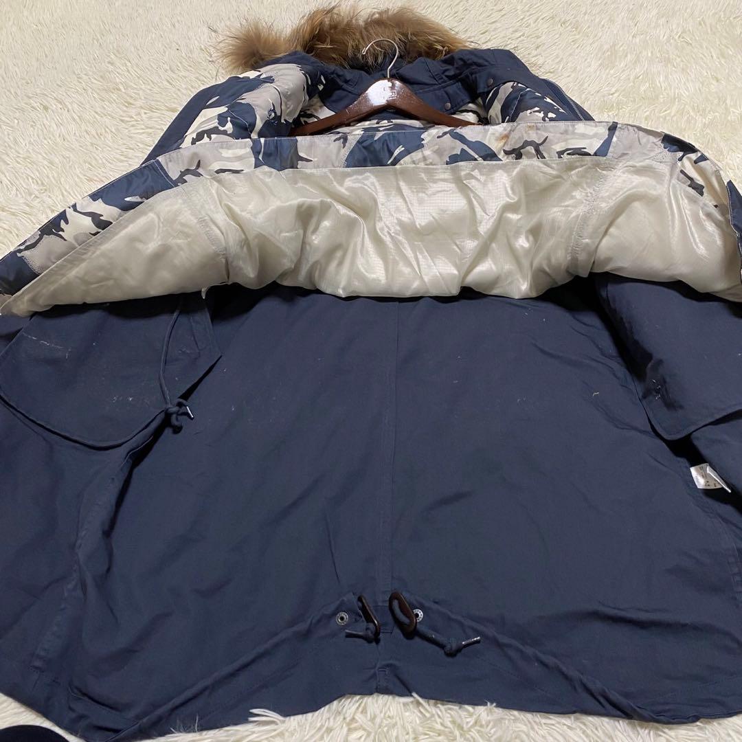 【美品✨】フレッドペリー ダウンライナー 3way モッズコート ファー 紺 S