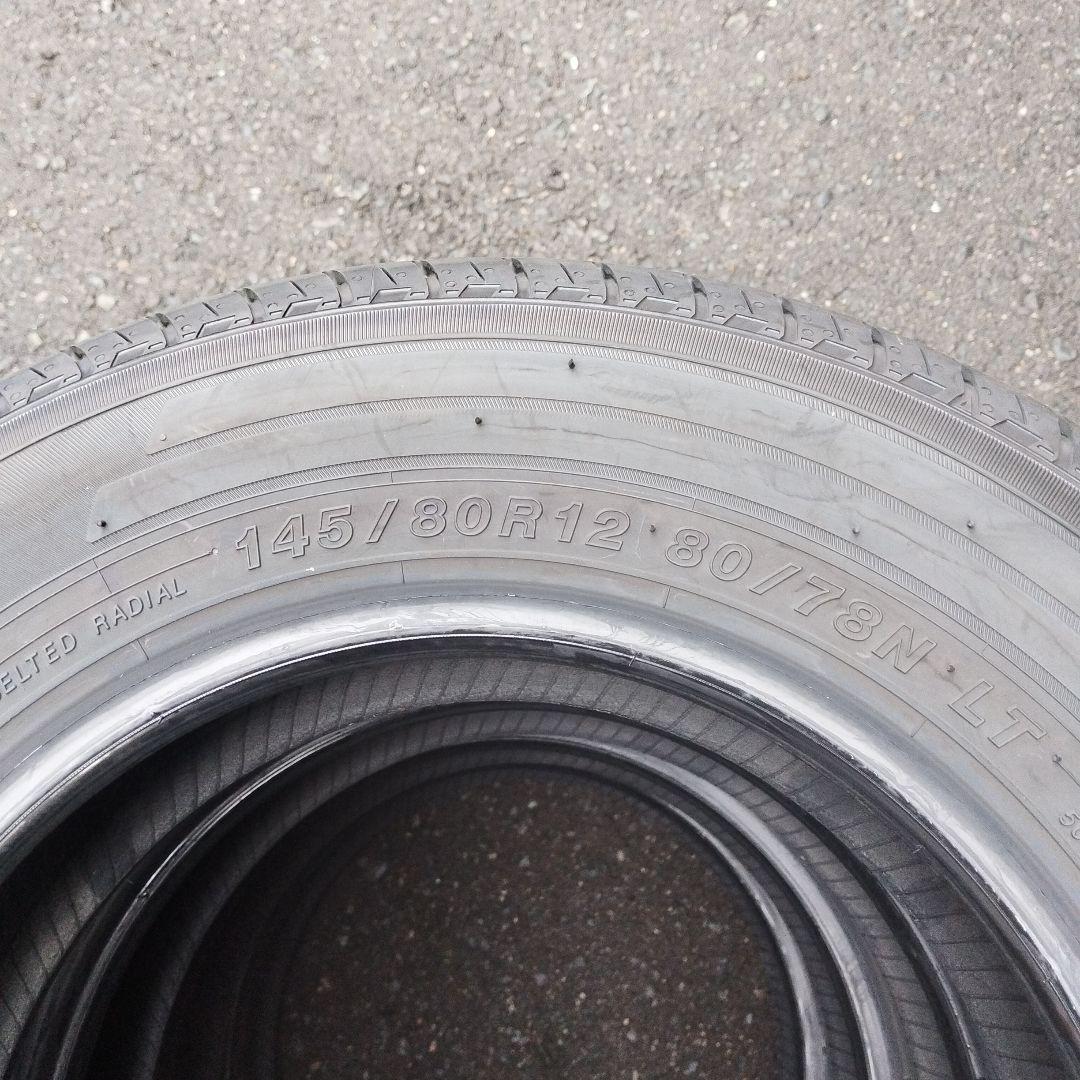 新車外し　ヨコハマ　145/80R12 80/78 4本　軽トラ　軽バン