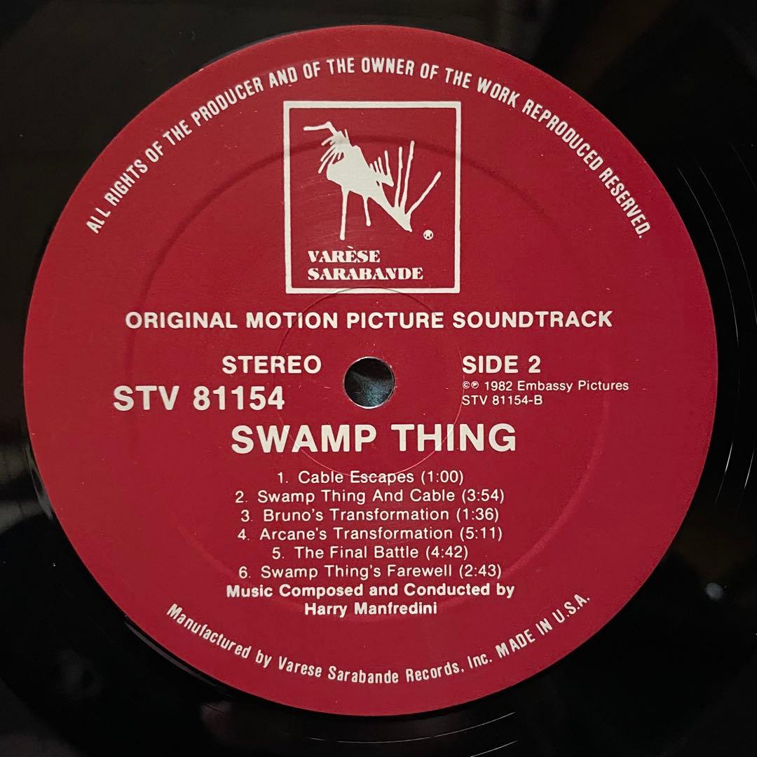 O.S.T. ‎– Swamp Thing レコード LP