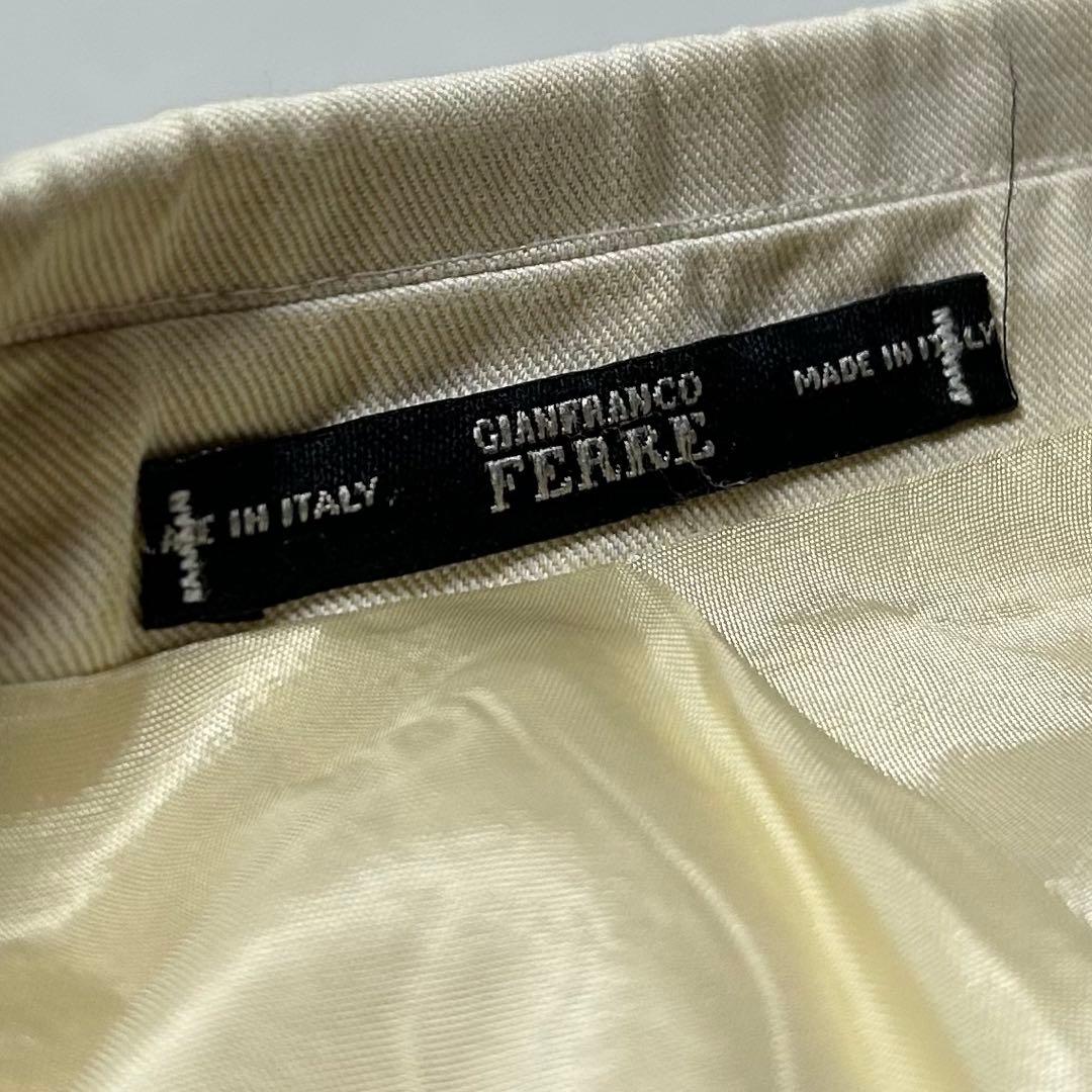 90s GIANFRANCO FERRE テーラードジャケット エンブレム刺繍