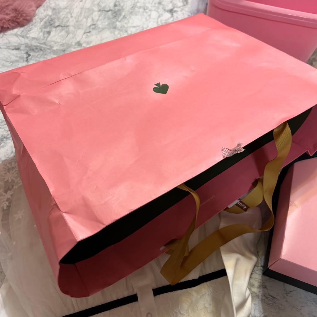 kate spade フラワードットチュールドッキングワンピース　箱付き