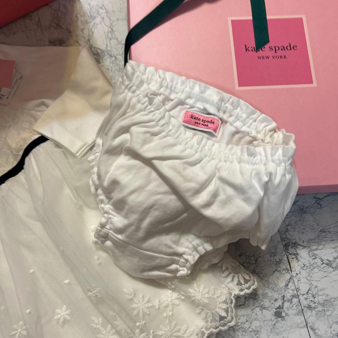 kate spade フラワードットチュールドッキングワンピース　箱付き