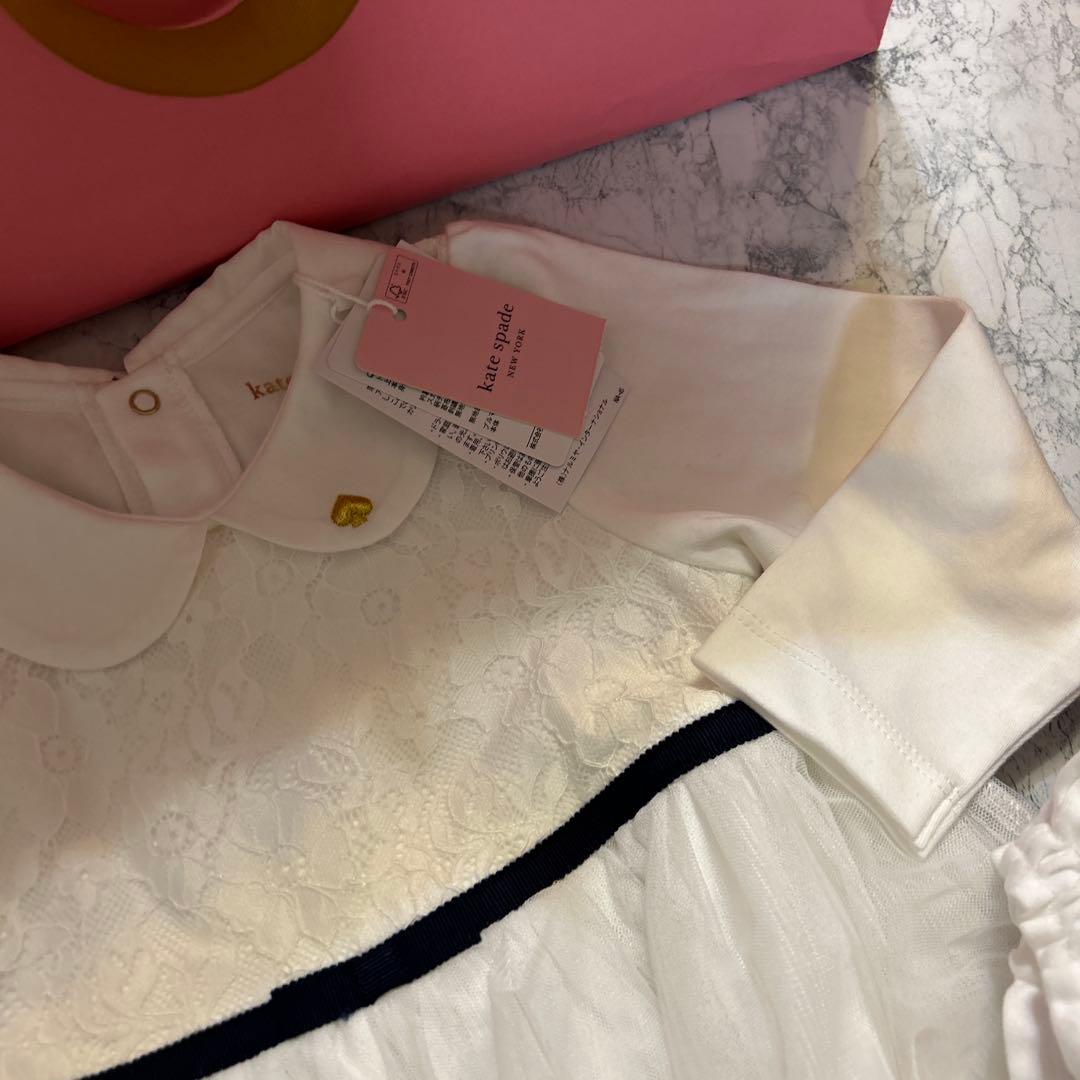 kate spade フラワードットチュールドッキングワンピース　箱付き
