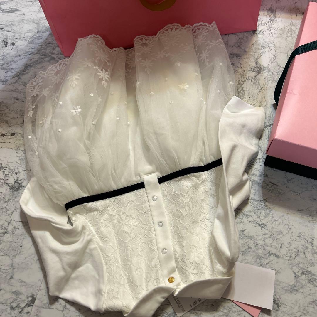 kate spade フラワードットチュールドッキングワンピース　箱付き