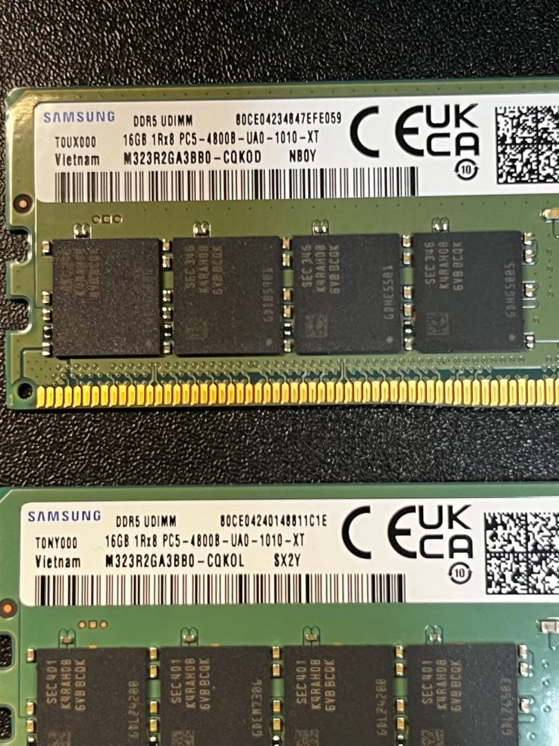 Samsung DDR5-4800 32GB 16gb×2