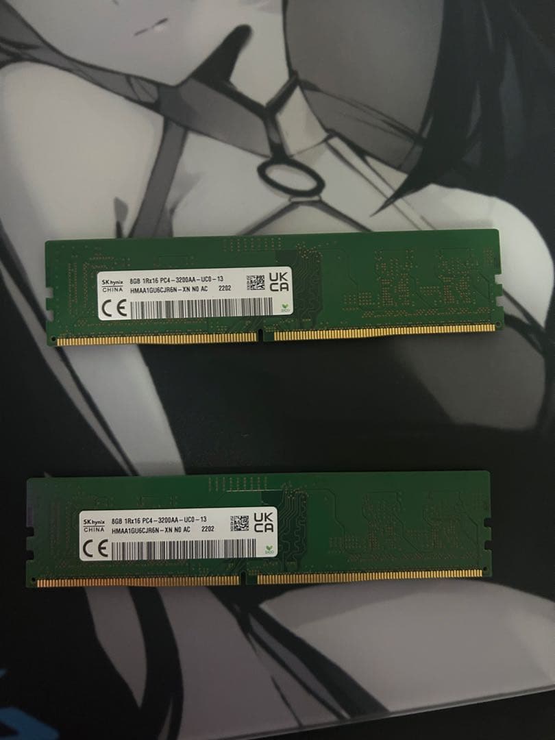 DDR4 8GB 3200 メモリー 2枚