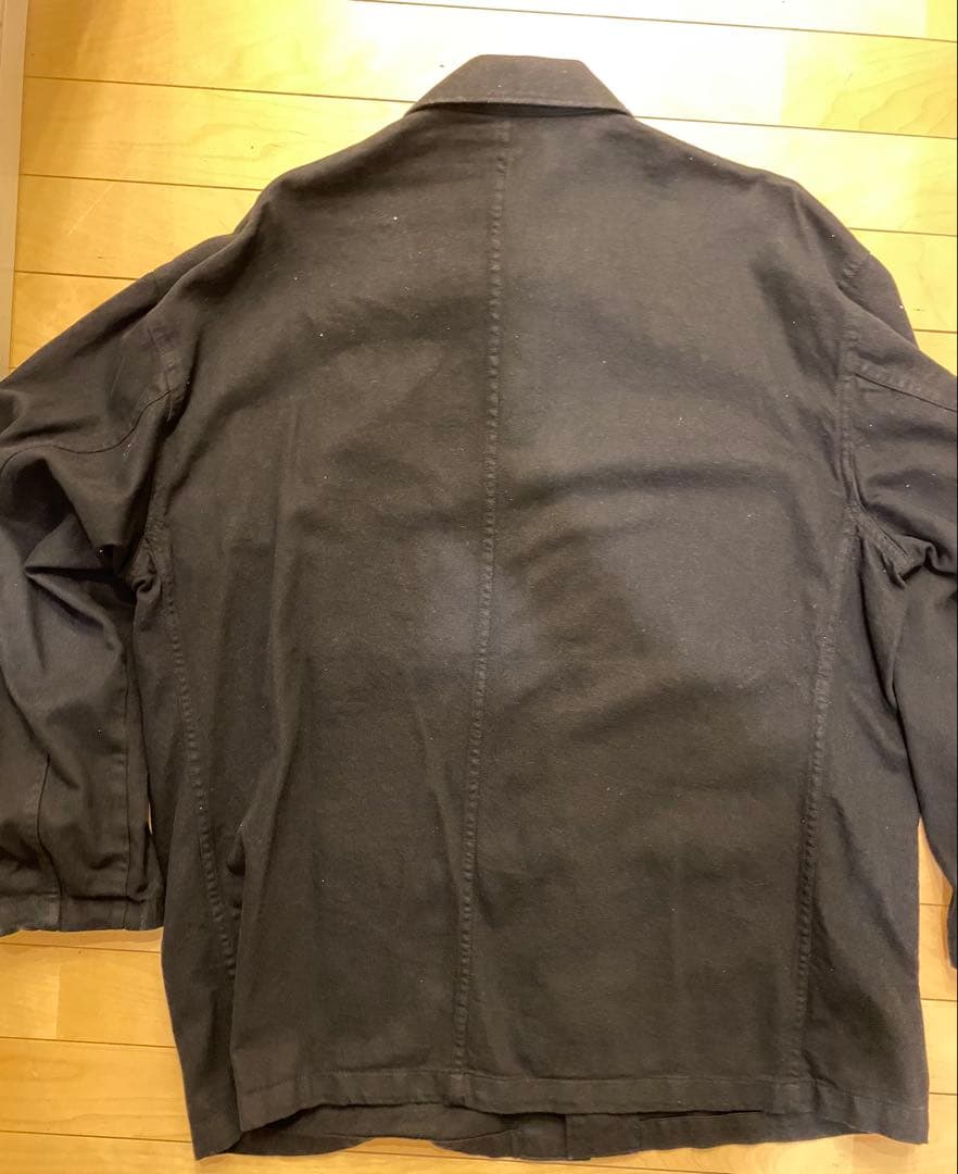 無印良品　カポック混カバーオール ブラック　XL