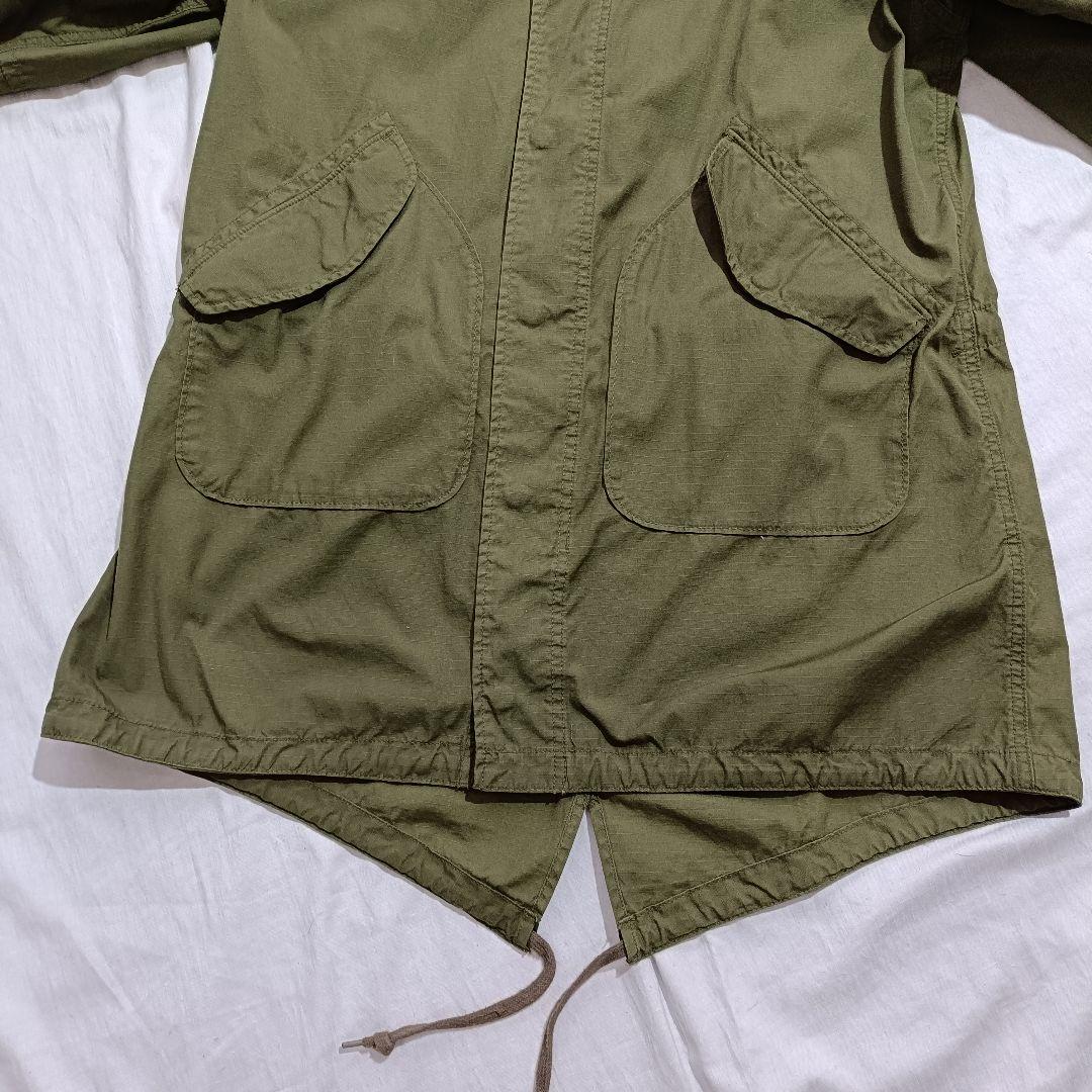 AVIREX U.S. NAVY モッズコート XL　バックプリント　ミリタリー