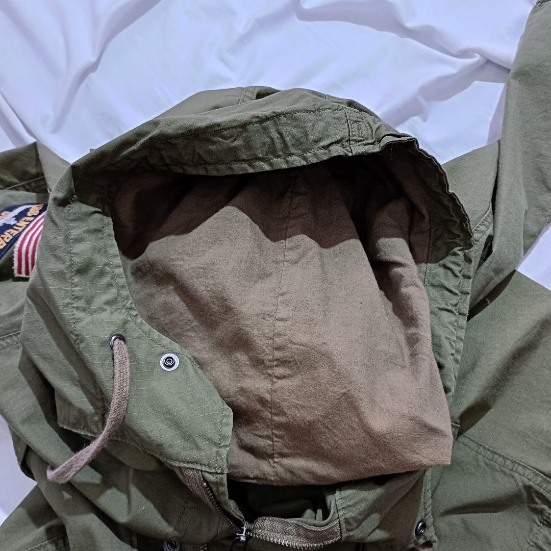 AVIREX U.S. NAVY モッズコート XL　バックプリント　ミリタリー