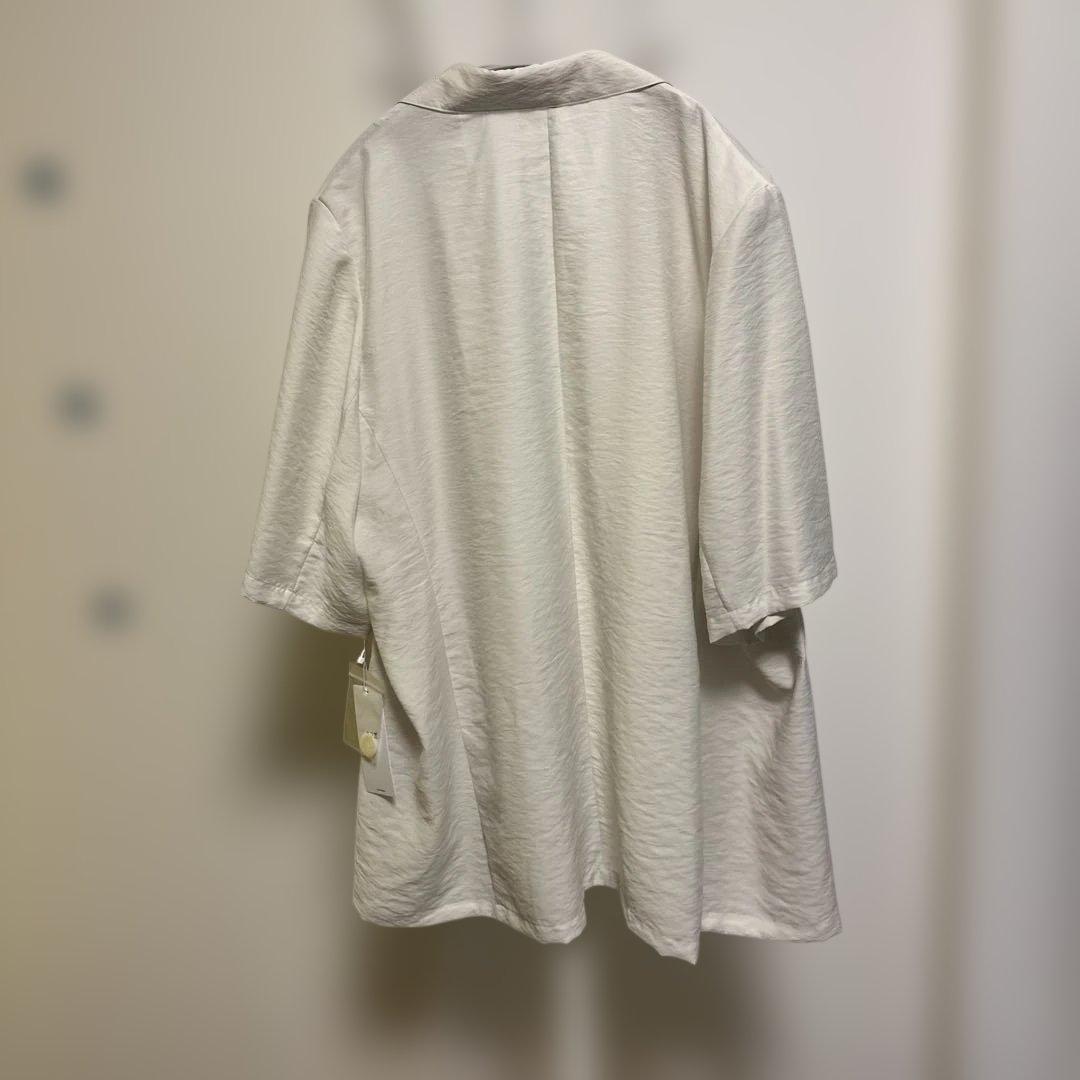 23区L シアータンブラー ハーフスリーブ ジャケット　半袖　大きいサイズ　46