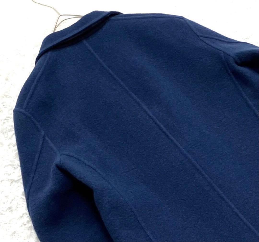 美品 定価16万程　drawer リバーコート ダブルフェイス シルク ロング丈