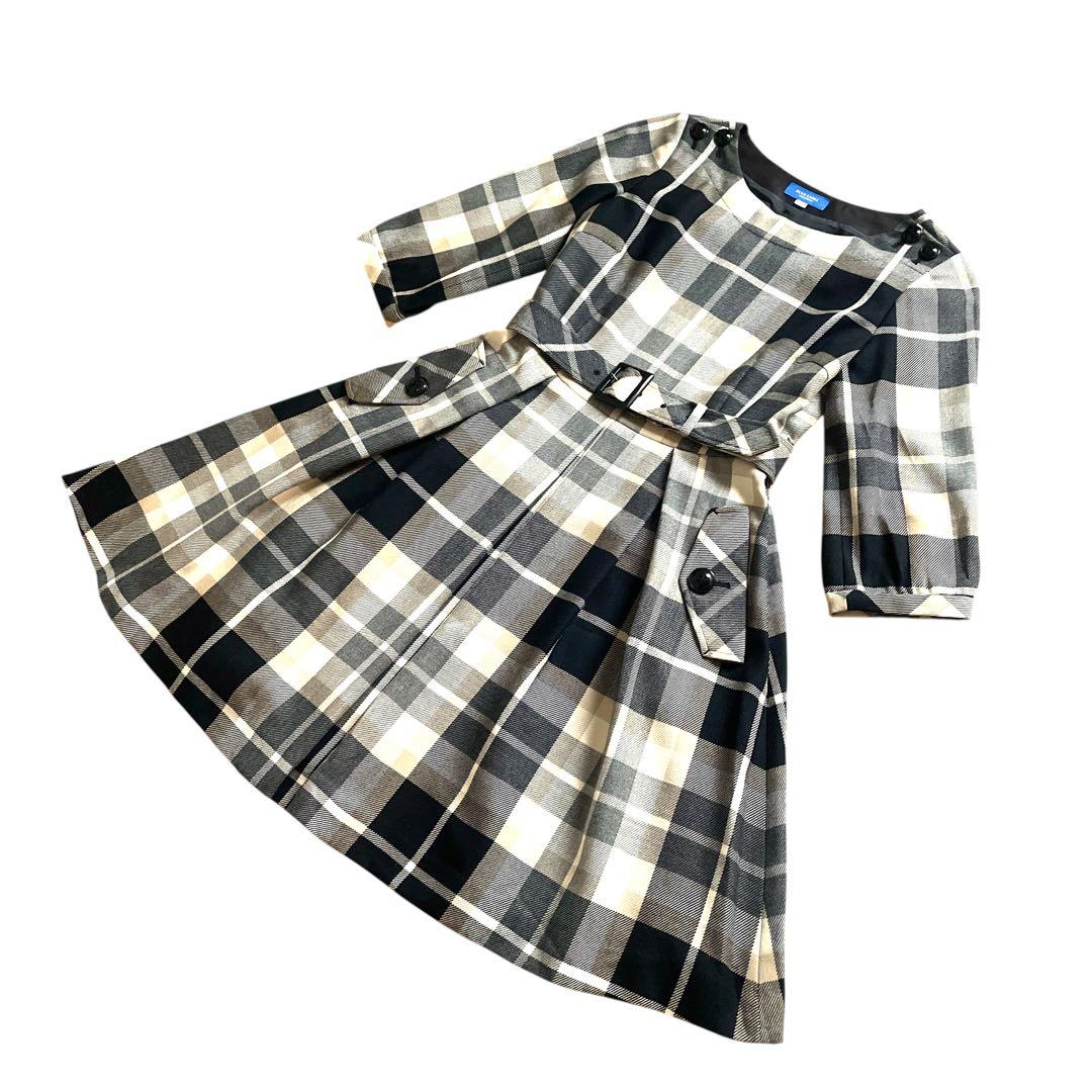 極美品 好配色 BLUE LABEL CRESTBRIDGE ワンピース 38