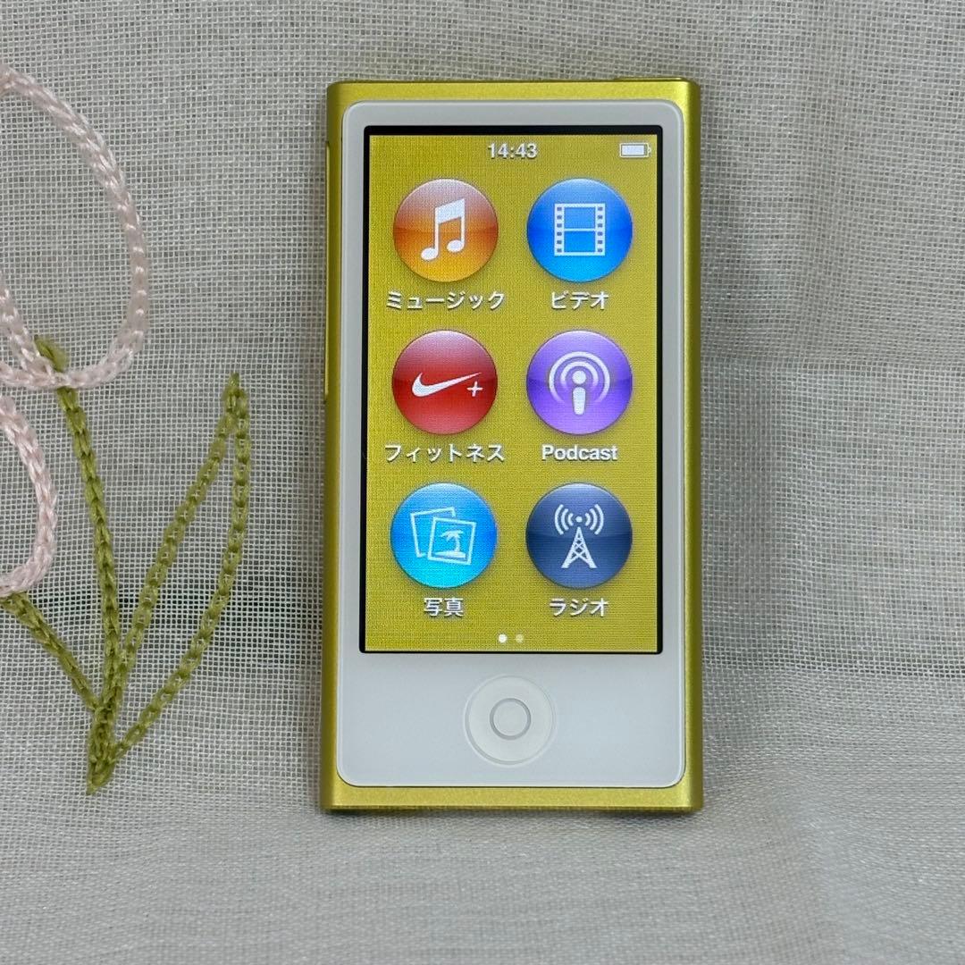 第7世代iPod nano MD476J イエロー　初期化・動作確認済み