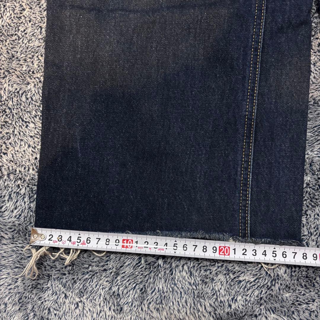 MOUSSY CROSS WAIST WIDE STRAIGHT カットオフ