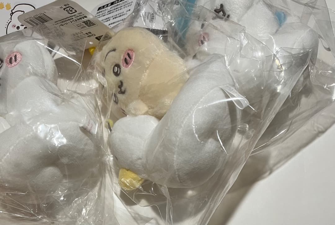 ちいかわ baby おまるマスコット ぬいぐるみ 3点セット